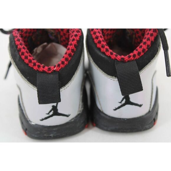 Nike Boys Air Jordan 10 310808-009 Gray Basketball Shoes Sneakers Size 5.5c - Picture 8 of 11
